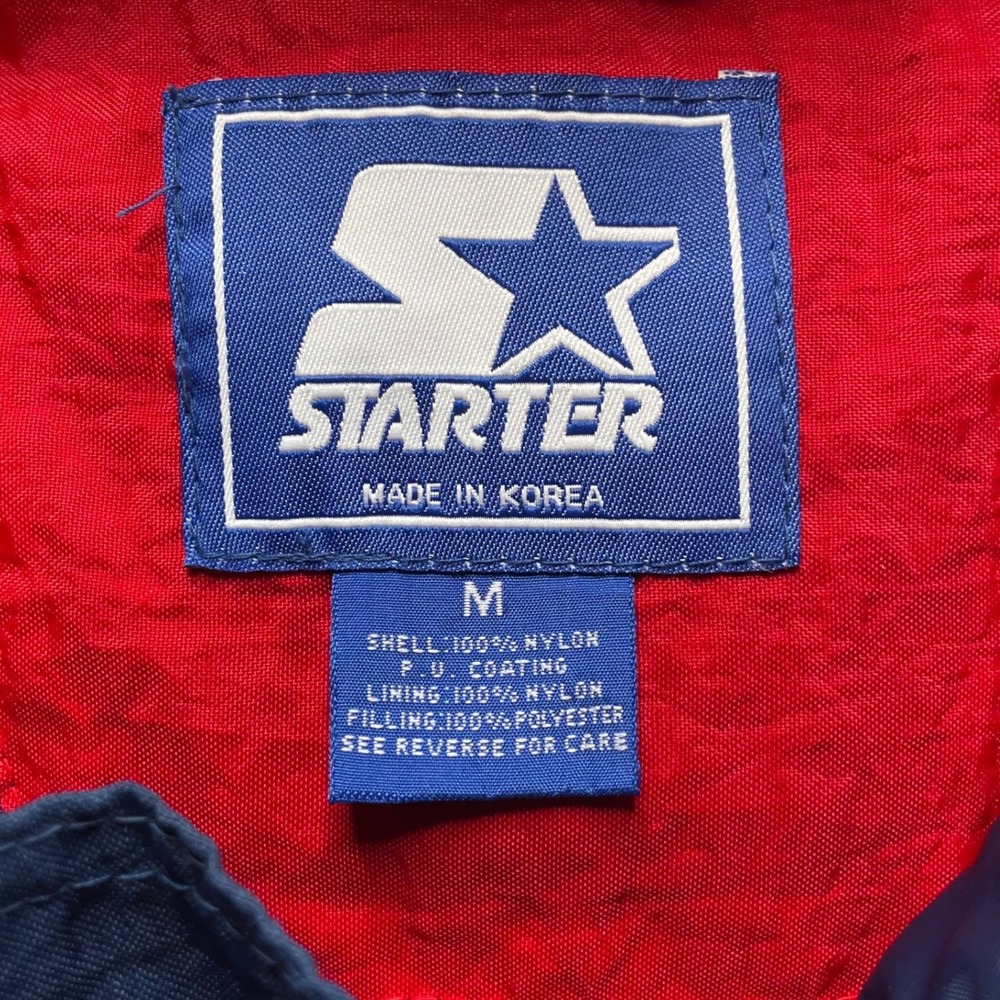 Starter Arizona Wildcats Jacket Mens Medium Blue Red Vintage Puffer Pullover - Picture 3 of 12